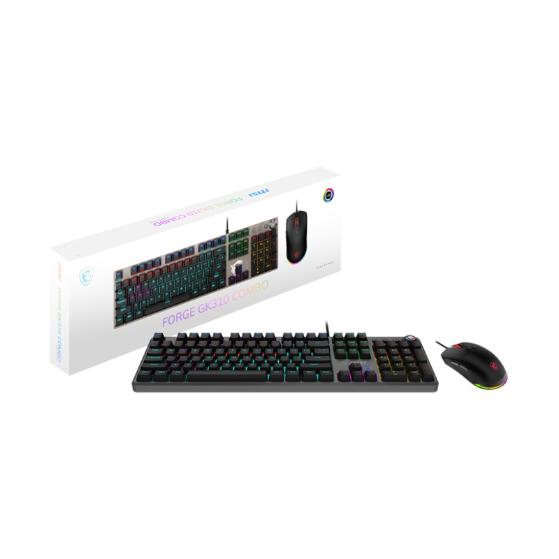 MSI FORGE GK310 COMBO RED AR